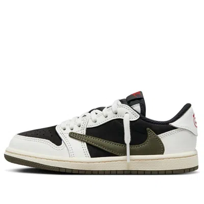Air Jordan (ps)  1 Retro Low Og Sp X Travis Scott  'olive' In Multi