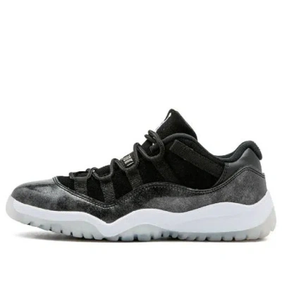 Air Jordan (ps)  11 Retro Low 'barons' In Black
