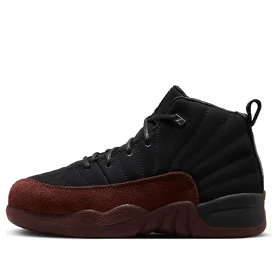 Air Jordan (ps)  12 Retro Sp X A Ma Maniere 'white' In Black