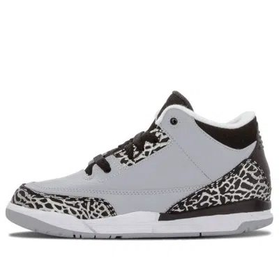 Air Jordan (ps)  3 Retro Bp 'wolf Grey' In Gray