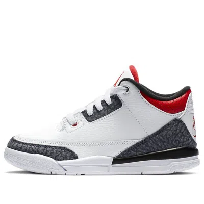 Air Jordan (ps)  3 Retro Denim Se 'fire Red Denim'