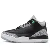 Air Jordan (ps)  3 Retro 'green Glow' In Black