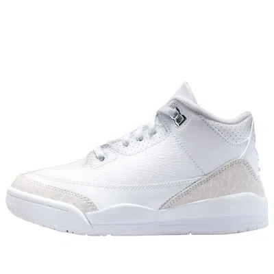 Air Jordan (ps)  3 Retro 'pure Money' In White