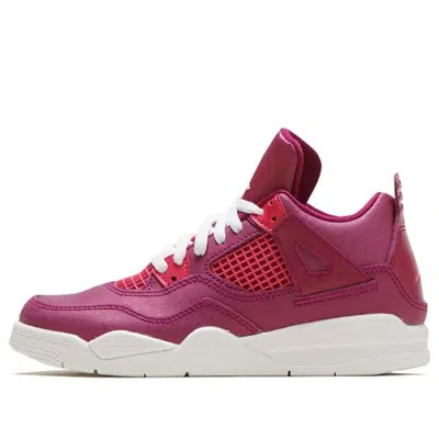 Air Jordan (ps)  4 Retro 'for The Love Of The Game' In Burgundy