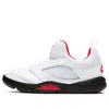 Air Jordan (ps)  5 Retro Little Flex 'fire Red' In White