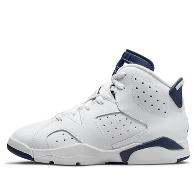 Air Jordan (ps)  6 Retro 'midnight Navy' 2022 In White