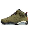 Air Jordan (ps)  6 Retro X Travis Scott 'olive' In Multi