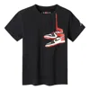 Air Jordan (ps)  Aj1 Shoe Crew Tee 'black Red' In Multi