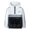 Air Jordan (ps)  Color-block Jacket 'white Black' In Multi
