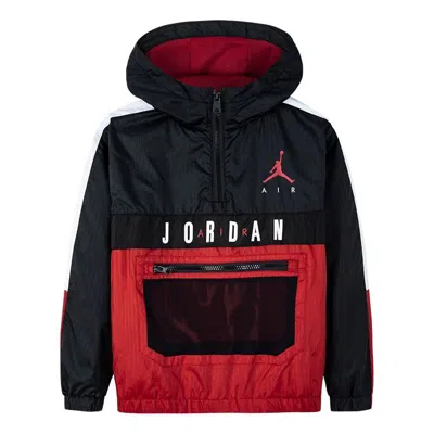 Air Jordan (ps)  Colour Block Woven Anorak 'black Red'