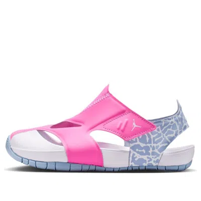 Air Jordan (ps)  Flare Sandals 'pink Glow Cobalt Bliss'
