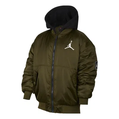 Air Jordan (ps)  Hooded Bomber Jacket 'olive Green'