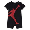 Air Jordan (ps)  One Piece Infant 'black' In Black