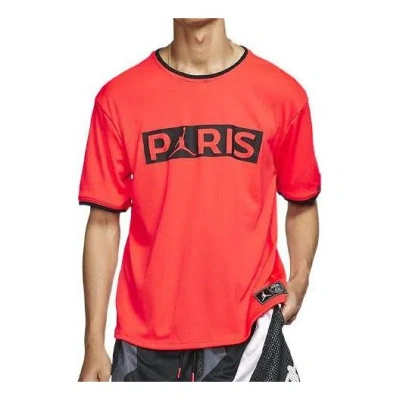 Air Jordan Psg T-shirt 'orange Red'