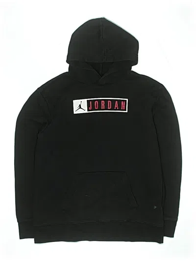 Pre-owned Air Jordan Kids' Pullover Hoodie In Black