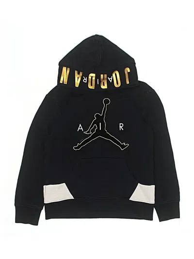 Pre-owned Air Jordan Kids' Pullover Hoodie In Black