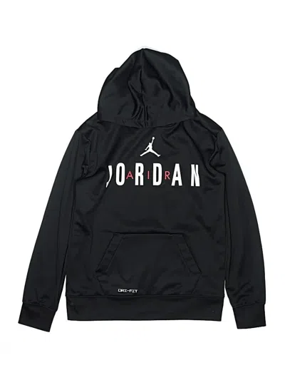 Pre-owned Air Jordan Kids' Pullover Hoodie In Black