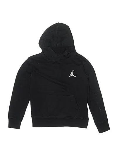 Pre-owned Air Jordan Kids' Pullover Hoodie In Black