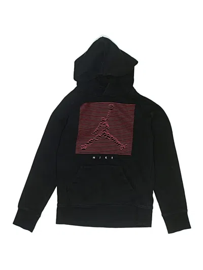 Pre-owned Air Jordan Kids' Pullover Hoodie In Black