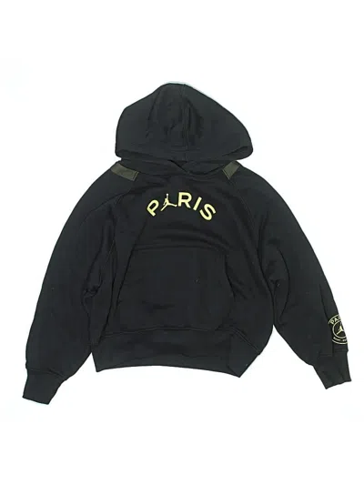 Pre-owned Air Jordan Kids' Pullover Hoodie In Black