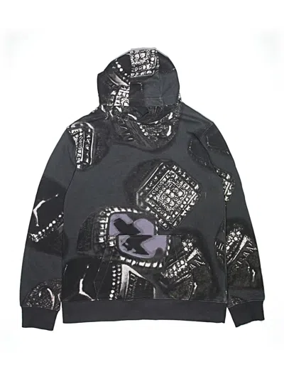 Pre-owned Air Jordan Kids' Pullover Hoodie In Black