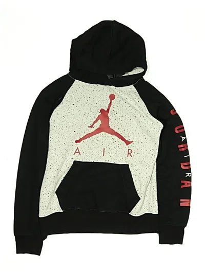 Pre-owned Air Jordan Kids' Pullover Hoodie In Black