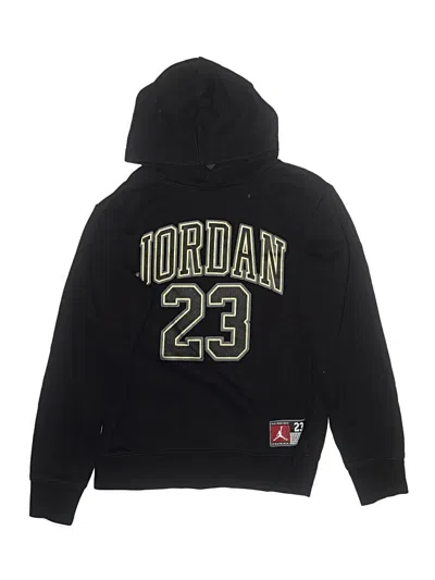 Pre-owned Air Jordan Kids' Pullover Hoodie In Black