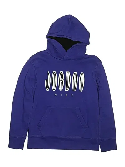 Pre-owned Air Jordan Kids' Pullover Hoodie In Blue