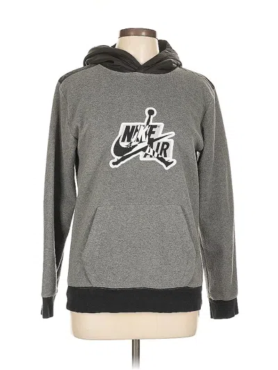 Pre-owned Air Jordan Pullover Hoodie In Gray
