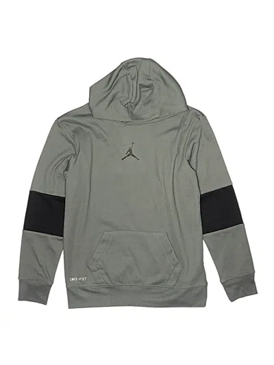 Pre-owned Air Jordan Kids' Pullover Hoodie In Gray