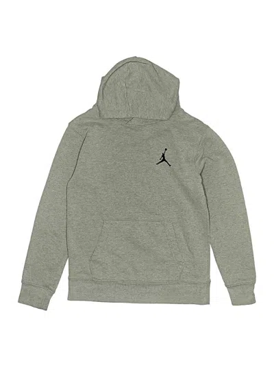 Pre-owned Air Jordan Kids' Pullover Hoodie In Gray