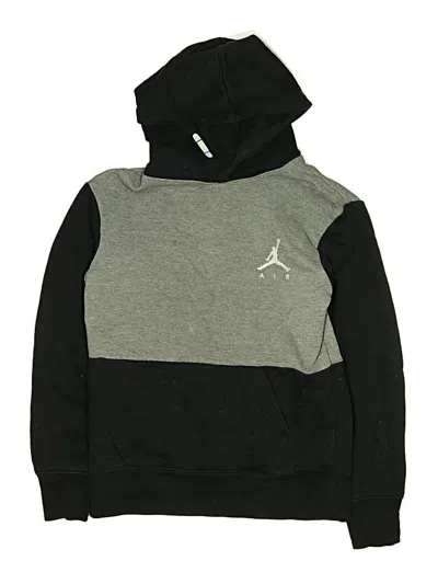 Pre-owned Air Jordan Kids' Pullover Hoodie In Gray