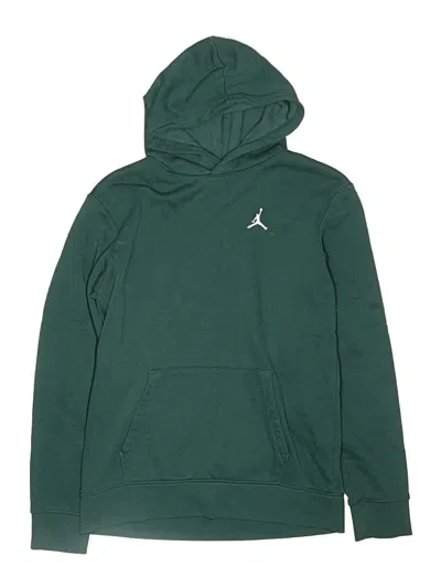 Pre-owned Air Jordan Kids' Pullover Hoodie In Green