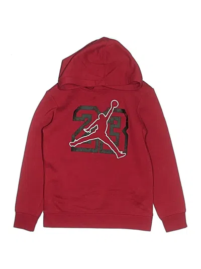 Pre-owned Air Jordan Kids' Pullover Hoodie In Red