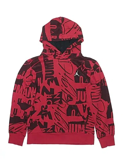Pre-owned Air Jordan Kids' Pullover Hoodie In Red