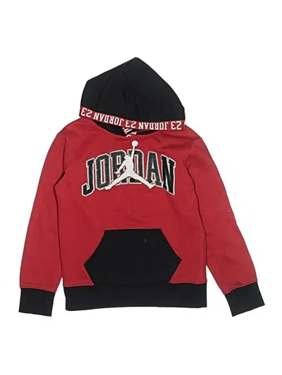 Pre-owned Air Jordan Kids' Pullover Hoodie In Red