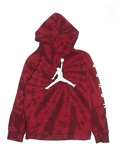 Pre-owned Air Jordan Kids' Pullover Hoodie In Red