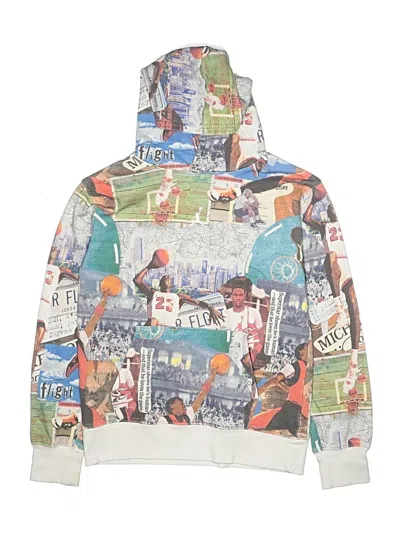 Pre-owned Air Jordan Kids' Pullover Hoodie In Silver