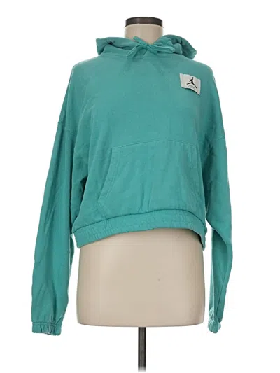 Pre-owned Air Jordan Pullover Hoodie In Teal