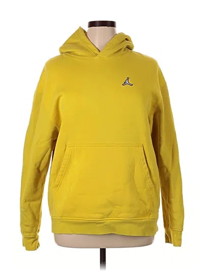 Pre-owned Air Jordan Pullover Hoodie In Yellow