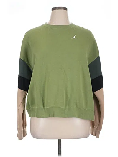 Pre-owned Air Jordan Pullover Sweater In Green