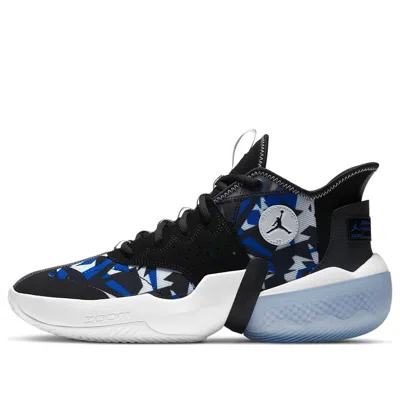 Air Jordan React Elevation Pf 'fractal Pattern - Black Racer Blue'
