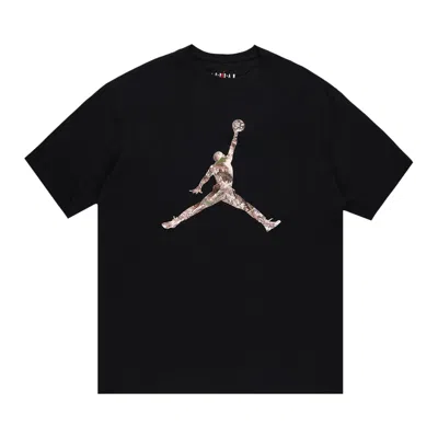 Pre-owned Air Jordan Realtree Jumpman T-shirt 'black/sail' | Men's Size M