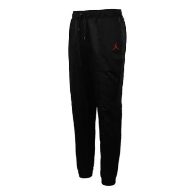 Air Jordan Red Jumpman Logo Sports Long Pants Black