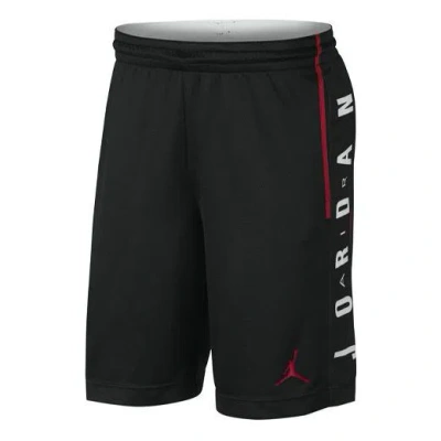 Air Jordan Rise Alphabet Logo Loose Quick Dry Basketball Sports Shorts Black