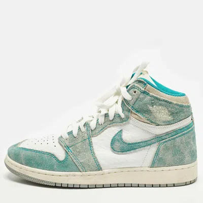 Air Jordan S 1 Retro High Turbo Green In Animal Print