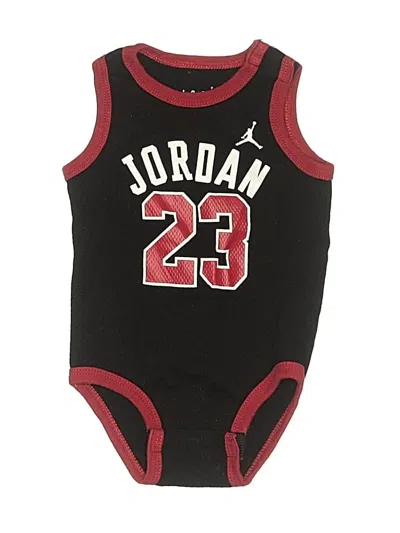 Pre-owned Air Jordan Babies' Short Sleeve Onesie In Black