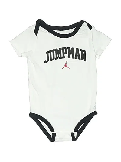 Pre-owned Air Jordan Kids' Short Sleeve Onesie In White