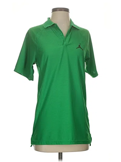Pre-owned Air Jordan Short Sleeve Polo Shirt In Green