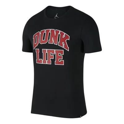 Air Jordan Short Sleeve T-shirt 'duke Life' In Black